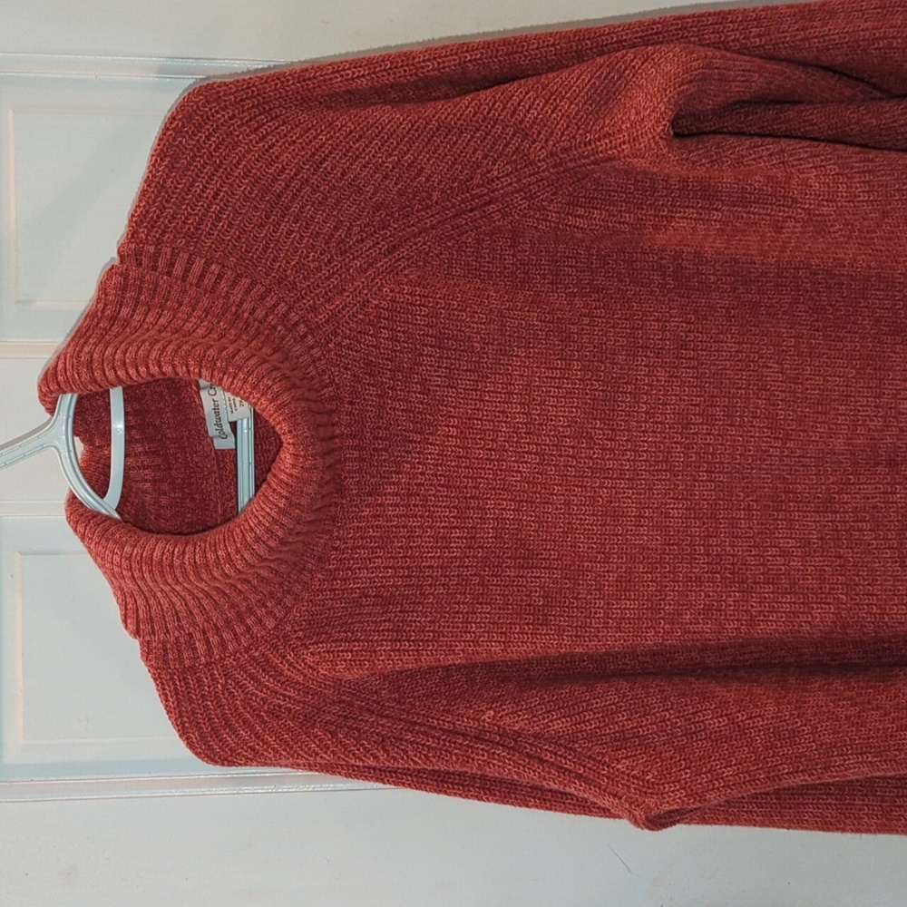 Coldwater Creek shaker knit, cowl neck,2 x